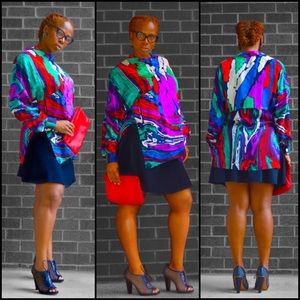 Multicolored Escada Blouse